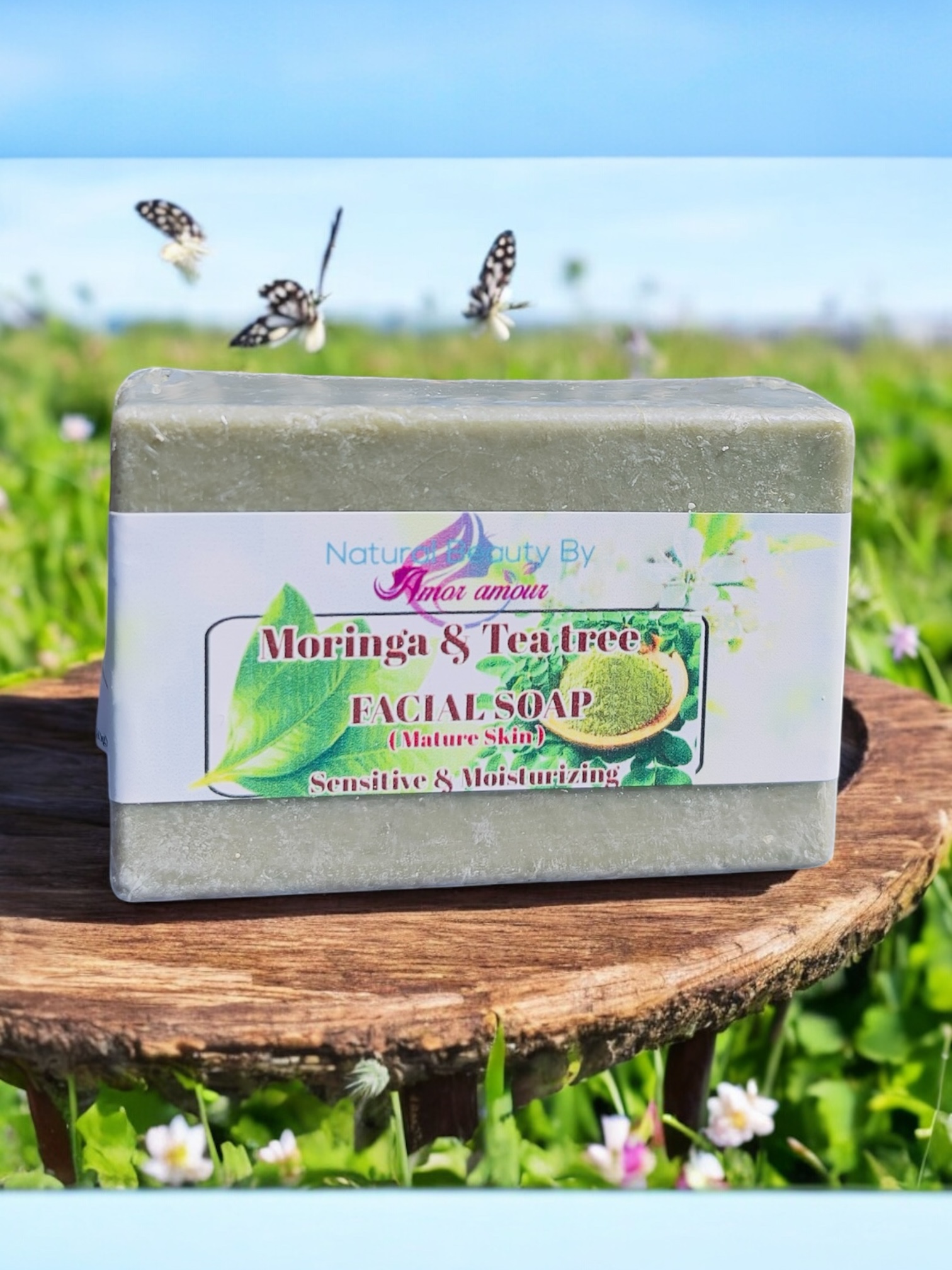 Moringa & Tea Tree Powder Facial Soap ( Park of 1) - Image 2