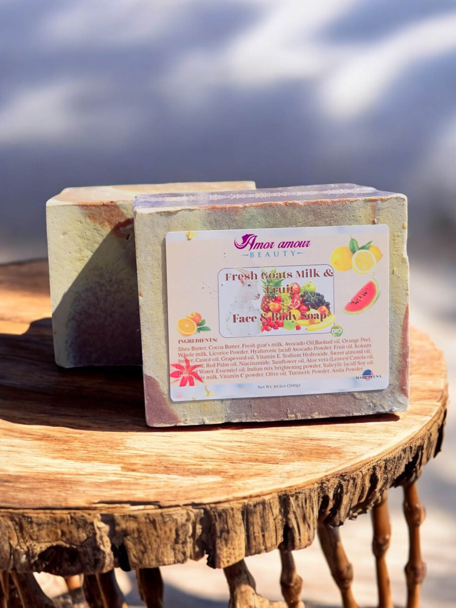 Fresh Goats Milk & Fruit Soap ( Park of 1)