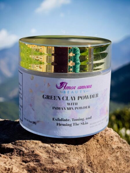 Green Clay Powder With Indian Mix Powder