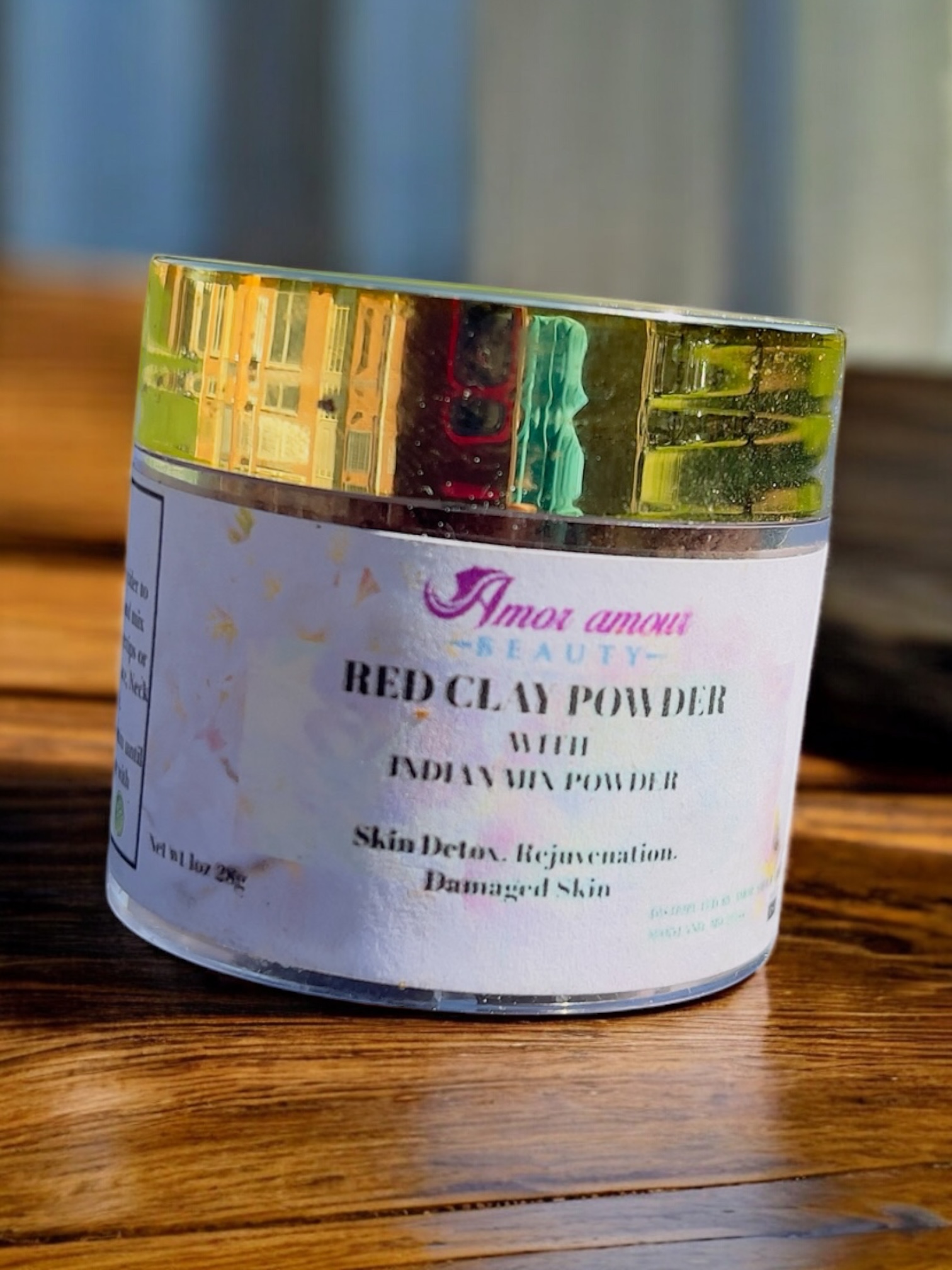 Red Clay Powder With Indian Mix Powder