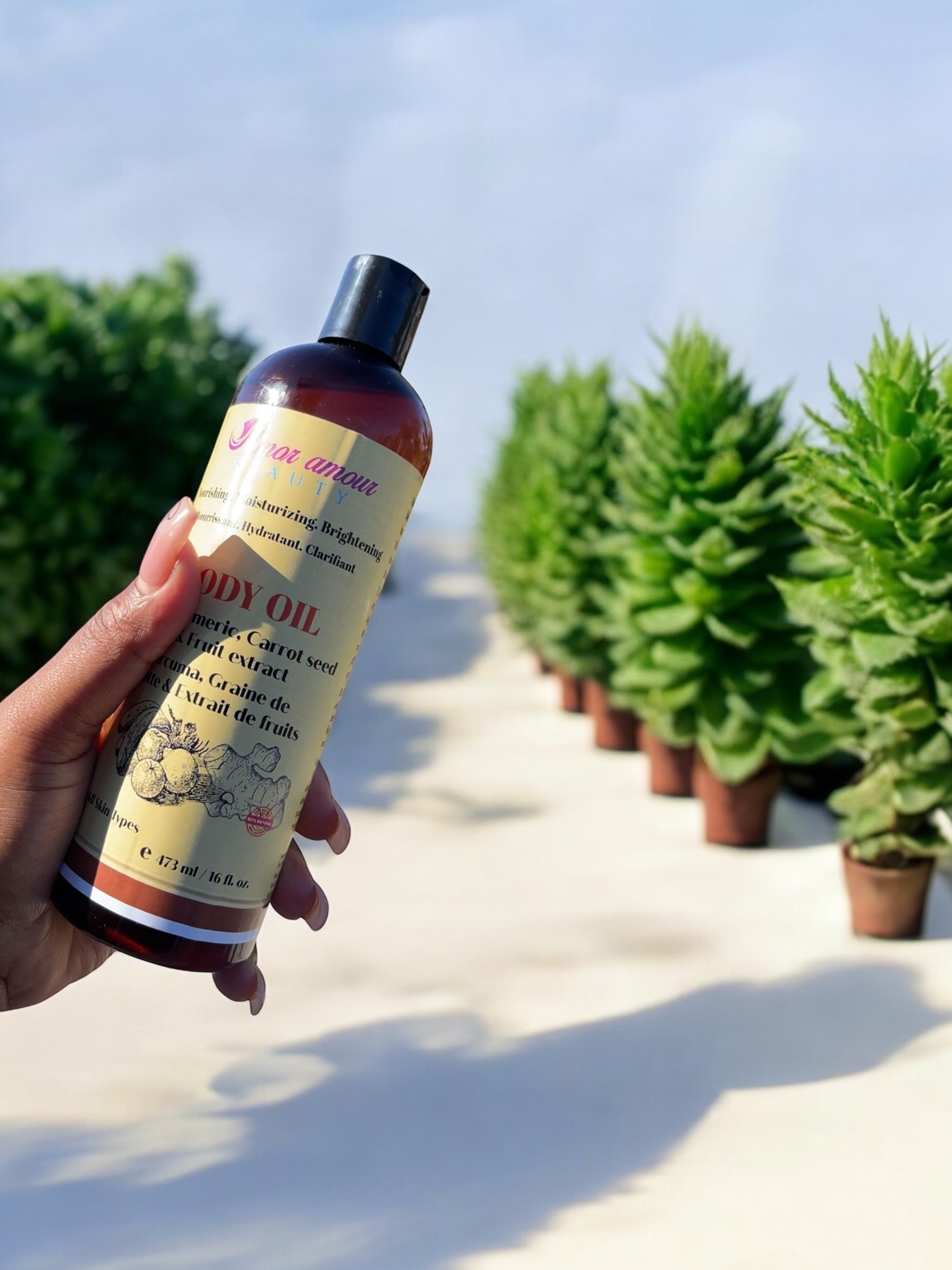 Turmeric Carrot seed & Fruit extract Body Oil - Image 3