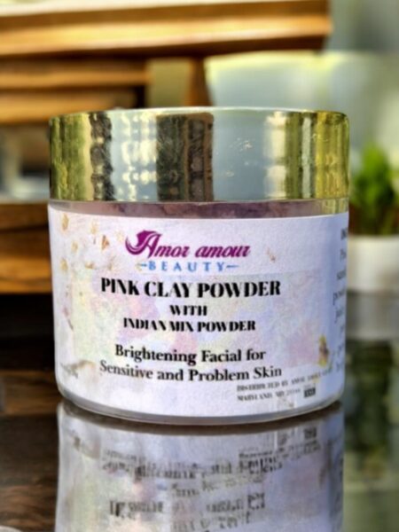 Pink Clay Powder With Indian Mix Powder
