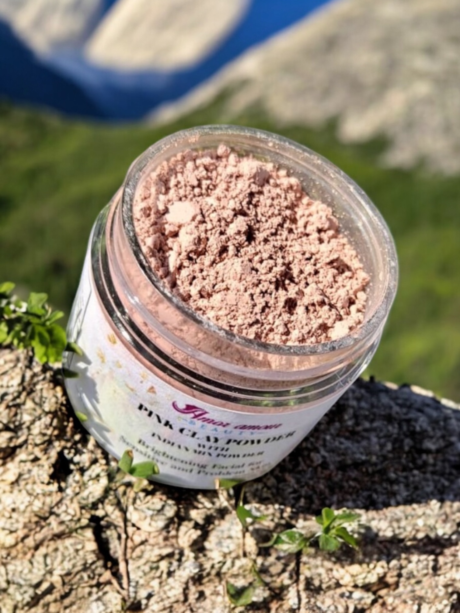 Pink Clay Powder With Indian Mix Powder - Image 2