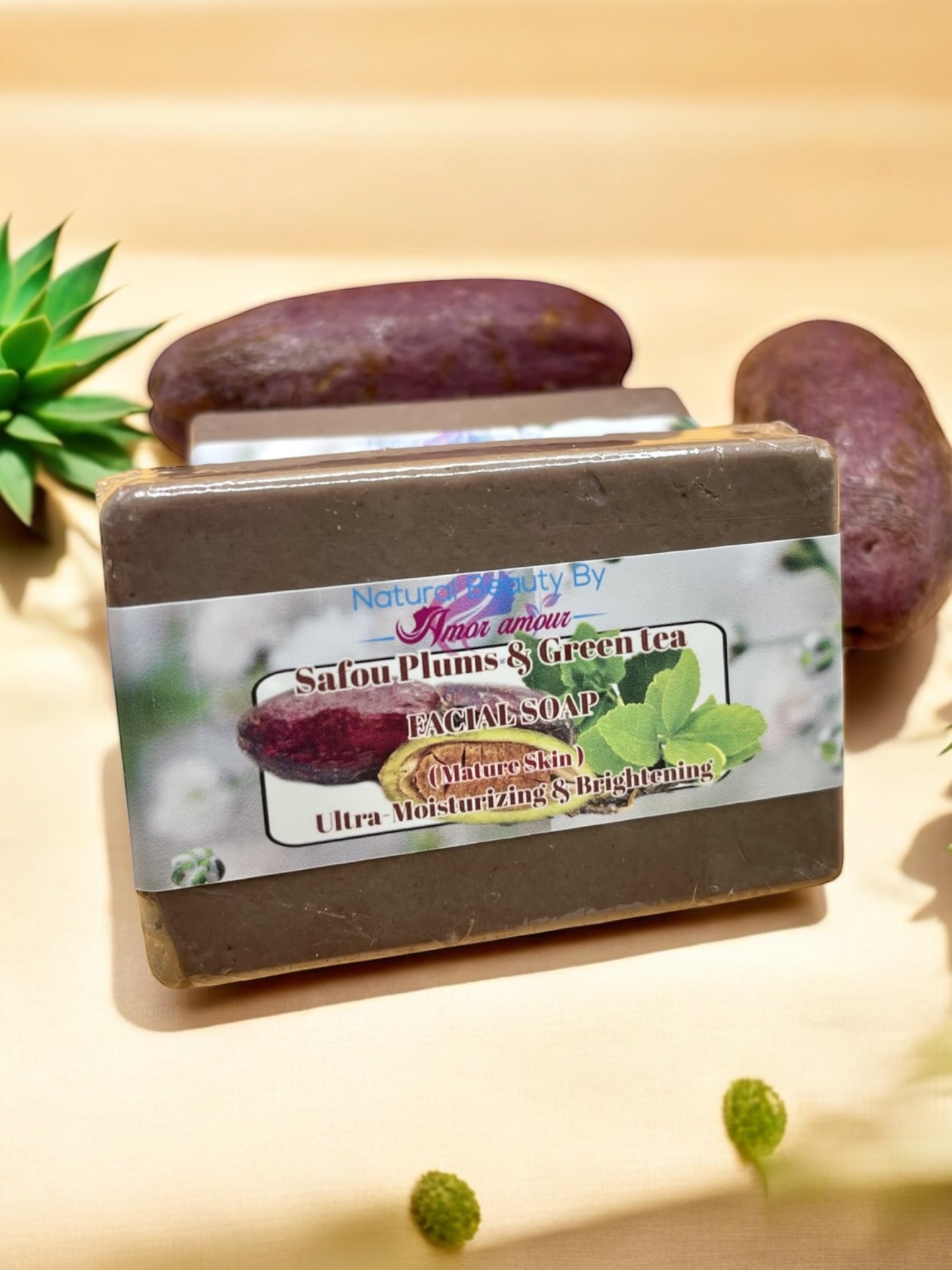 Safou Plums & Green Tea (Facial Soap) Park of 1 - Image 2