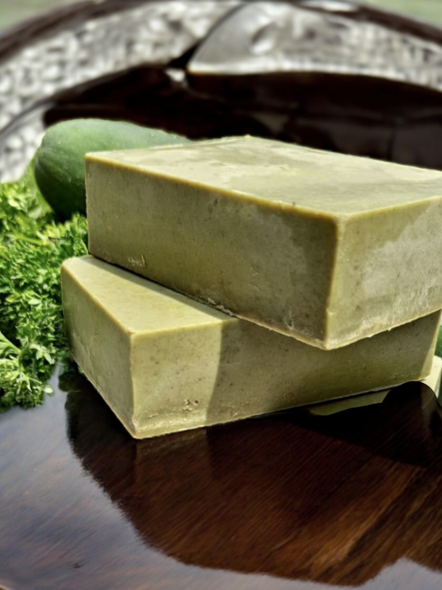 Parsley & Cucumber Soap ( Park of 1) - Image 2